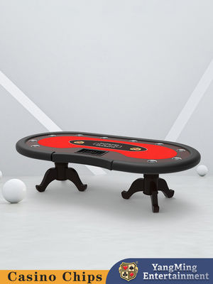 Qualità Colore di legno originale Disegno in legno massello gambe di artigli di tigre personalizzate Texas Hold'em Poker Table Poker Club Gaming Table fabbrica