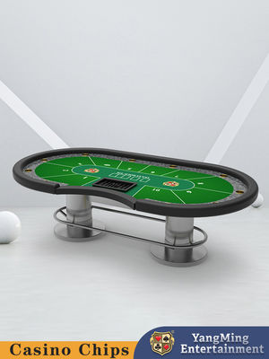 Jakość Specjalnie zaprojektowany 10 graczy Metal Bar Protector Texas Hold'em Poker Table Casino Recreational Gaming Tables fabryka