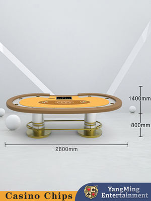 Factory Customized Pea Metal Bumper Guard Texas Hold'em Poker Table Recreational and Leisure Club Poker Game Table