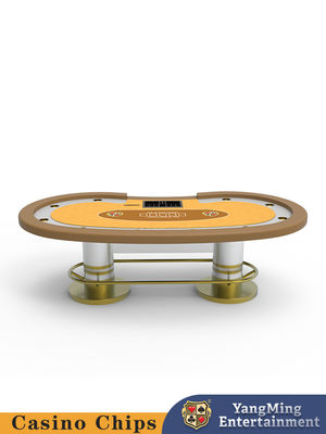 Qualità Nuovo prodotto lanciato Protector a barre metalliche per 10 giocatori Texas Hold'em Poker Table Club Casino Table Poker Game Table fabbrica