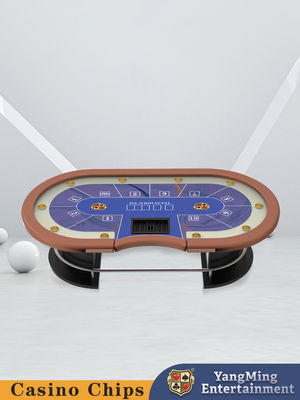 Qualità Bar metallo a metà rotonda Protector Texas Hold'em Poker Table Entertainment Leisure Club Poker Game Table fabbrica