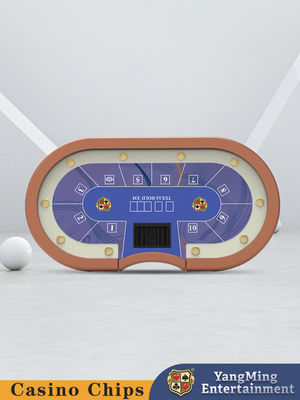 Qualidade Texas Oval Metal Semi-Circular Treadle Internacional jogo Clube de Xadrez exclusivo Poker Table fábrica