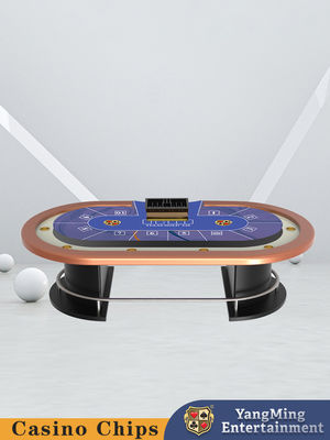 Manufacturer Stock Half Round Metal Bar Guard Texas Hold'em Poker Table Entertainment Leisure Casino Poker Game Table