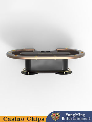 Jakość Spot Supply Owalny Metalowy Treadle Texas Hold'em Pokerowy Stół Międzynarodowy Klub Rozrywki Pokerowy Stół fabryka