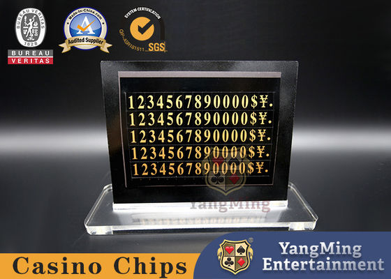 Customized Style Blackjack LED Electronic Table Limit Casino Table Bet Limit Sign Card