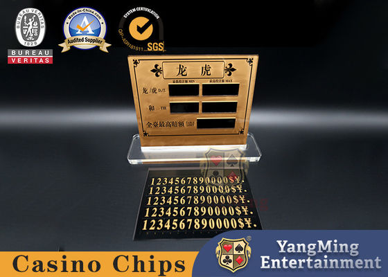 Jakość Niestandardowy styl Blackjack LED Elektroniczny limit stołu Kasyno limit stołu zakładu Kartka fabryka