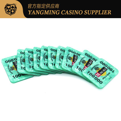 Quality Customized Shell Pattern Acrylic RFID Chips Intelligent Identification Chip Poker Table Table Games factory