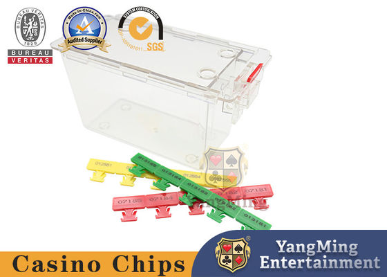 คุณภาพ 300PCS ล็อคพลาสติกซีล 8 ชั้นทิ้งที่ใส่อุปกรณ์รักษาความปลอดภัยกล่องอะครีลิค โรงงาน