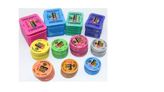 Acrylic Customized Casino RFID Chip Baccarat Texas Hold'Em Table Game Poker Chips