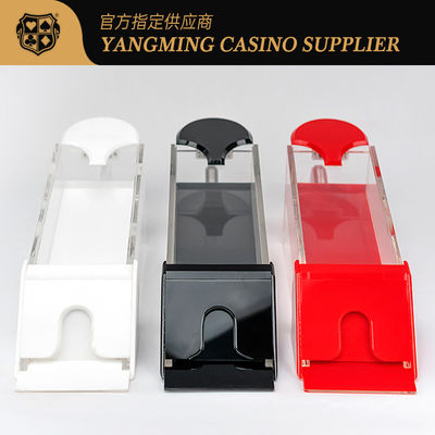 Calidad Disponible en tres coloresZapatos de distribuidor acrílico espesado Casino Entretenimiento Mesa Zapatos de distribuidor de escritorio fábrica