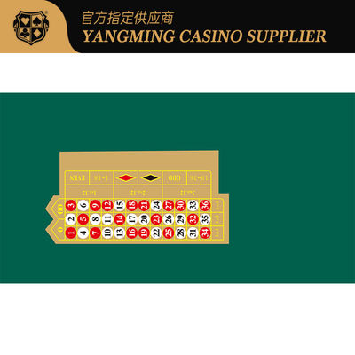 Chất lượng Đồ vải bàn trò chơi Roulette Double 0 Baccarat Texas Poker Table Table Tablecloth nhà máy