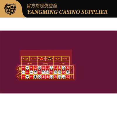 Chất lượng Đồ vải bàn trò chơi Roulette Double 0 Baccarat Texas Poker Table Table Tablecloth nhà máy