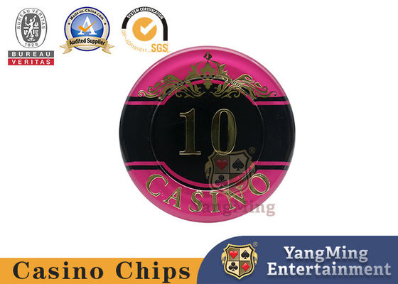 Kualitas Kasino Texas Holdem Poker Chip Disesuaikan Dengan Tanda UV pabrik
