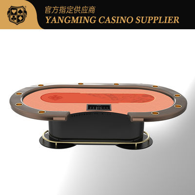 Chất lượng Modern Casino Oval Metal Treadle Poker Table For Poker Tables Các game thủ trong phòng cờ bạc nhà máy