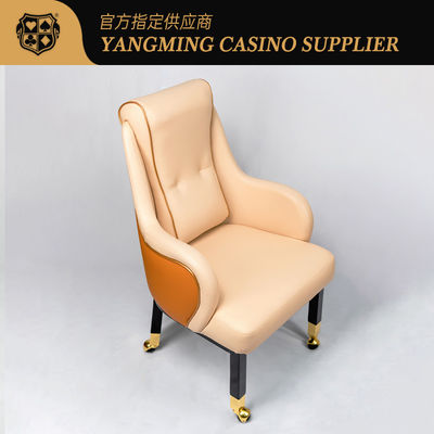 Jakość Luxury Customized Wynn Macau Casino Player Chair Baccarat Gaming Chair z kółkami fabryka