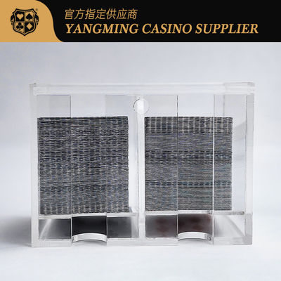 Qualité Nouveau acrylique amélioré Deux compartiments Huit ponts Carton à ordures Baccarat Jeu de table Carton à ordures usine