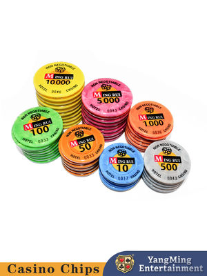 Quality Spot Supply Shell Pattern Acrylic RFID Chip With Independent UV Anti-counterfeiting Baccarat Poker Table Games factory