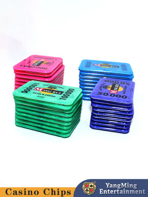 Kualitas Spot Supply Shell Pattern Acrylic RFID Chip Dengan UV Independen Anti-pemalsuan Baccarat Poker Table Games pabrik