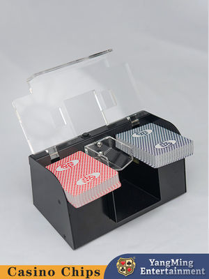 Jakość Ekskluzywne kasyno Deluxe Automatyczny 1-2 Deck Playing Card Shuffler Baccarat Poker Table Discard Shuffler fabryka
