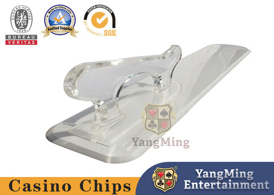 Quality New Style Thicker Acrylic Transparent Casino Spade Brand Shovel With Handle Can Print Custom Logo factory