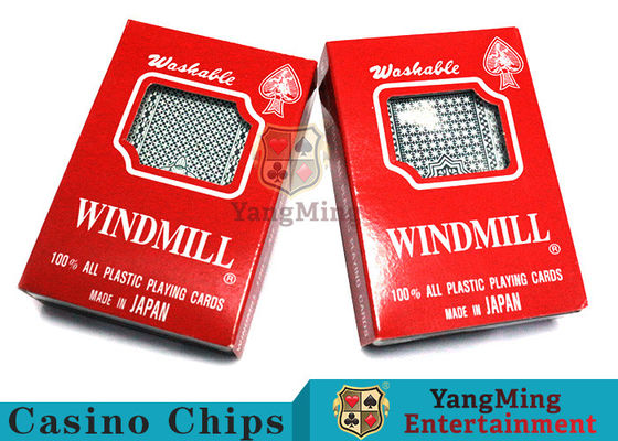 Qualità 100% di plastica Texas Holdem Poker carte da gioco Giappone importazione per i giochi di gioco del casinò fabbrica