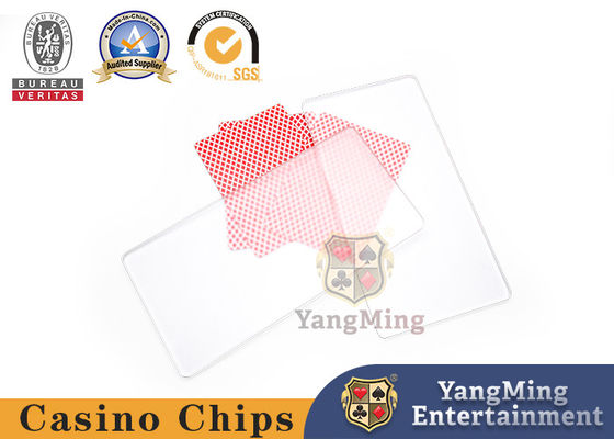 Qualité Original sur mesure épaissie acrylique glacée bouton de jeu de cartes Baccarat Blackjack Table de jeu Table de couverture usine