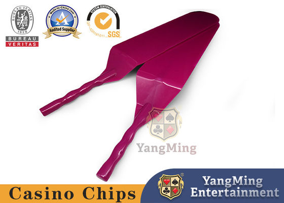 Calidad Casino Poker Club Juego de cartas de marca pala de color rojo Acrílico de plástico fábrica accesorios personalizados de la mesa de juego fábrica