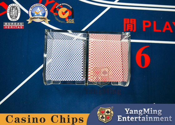 คุณภาพ คริสตัลโปร่ง Acrylic Cow Cow โป๊กเกอร์การโยนกล่องเกมบ๊อกซ์คลับโต๊ะ 2 ห้องกรอบการ์ด โรงงาน