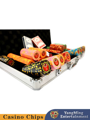 Qualität 600 Stück Texas Iron Core Clay Patch Chip Set Casino Poker Tischtop Chip Fabrik