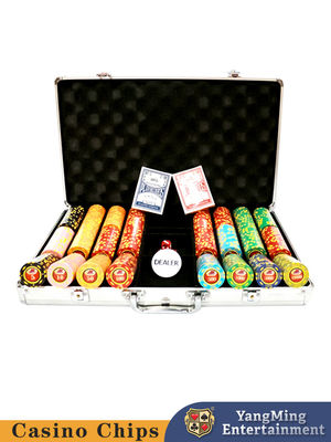Chất lượng Mua bán cổ phiếu Mỹ ABS Texas Hold'em Digital Sticker Chips Casino Giải trí Game Countertop Chip Set nhà máy
