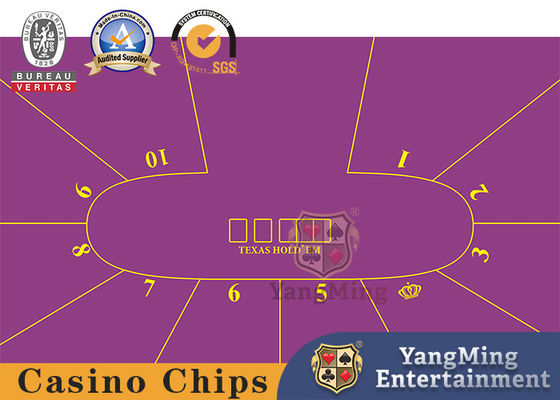Calidad Color negro de alta densidad de la buena de la resistencia del casino disposición de la tabla con el logotipo de la corona fábrica
