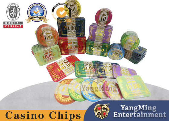 Kualitas 760 Pcs Texas Hold 'Em Permainan Inti Mata Uang Chip Anti-Pemalsuan American ABS Clay Poker Fancy Chip Set Tempat Pabrik pabrik