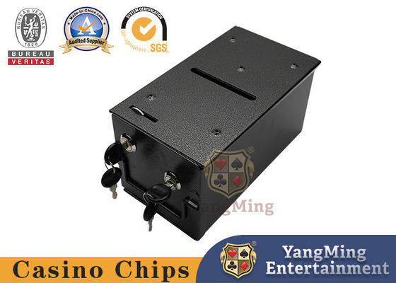 Qualidade Caixa de dinheiro de moedas de ferro, tanque de água para instalar mesa de poker com fechadura fábrica