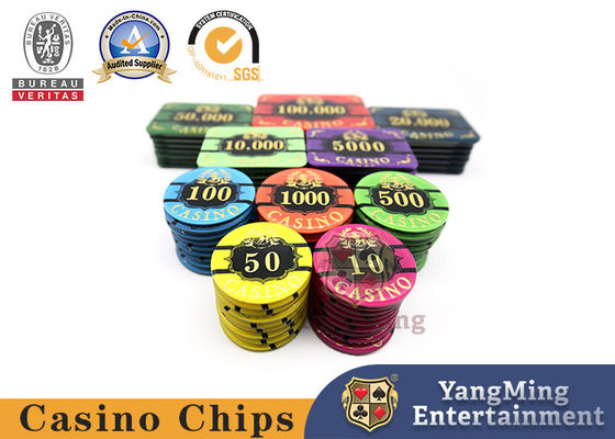 Jakość Akrylowy zestaw żetonów do pokera dla 5-8 graczy. fabryka