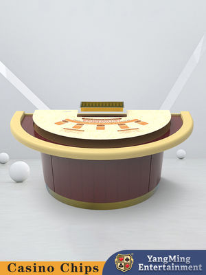 High Quality Wholesale Standard Half Round Blackjack Table Casino Club Poker Gaming Table