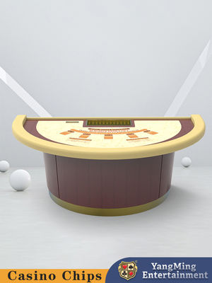 Qualità Tavolo di gioco a metà rotondo di blackjack Texas Club Entertainment Poker fabbrica