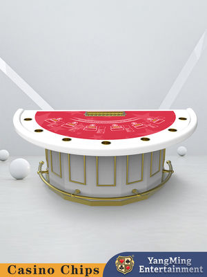 Deluxe Upgraded Half Round Bar Protector Black Jack Poker Table Casino Club Entertainment Poker Game Table