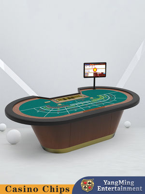 Hot Sale 8 Person Classic Poker Table Baccarat Casino Entertainment Game Poker Table