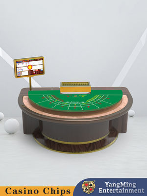 Semi-Circular Treadle Baccarat Table Entertainment Leisure Club Poker Game Table