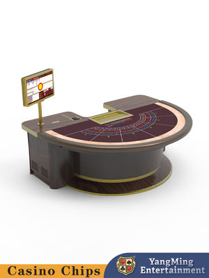 Jakość Wysoki standard stołu kasyna Masywne drewno półokrągłe chodnik stolik Baccarat Rozrywka Wypoczynek Poker Game Table fabryka