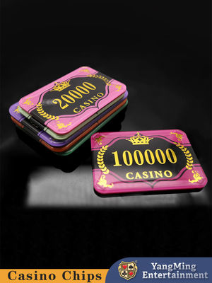 Factory Personalized Custom Poker Violet Anti-Fake Chips Casino Poker Table Game Table Chips
