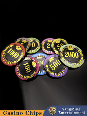 Qualidade Fábrica Personalizada de Poker Violeta Anti-Falsificação Fichas Casino Poker Mesa de Jogos Fichas de Mesa fábrica