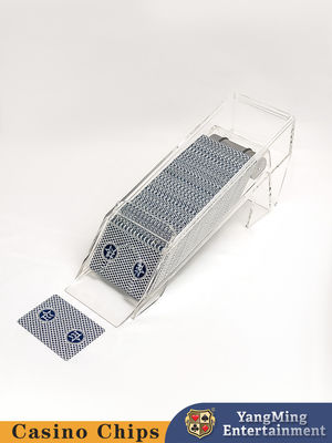 Calidad Calzado de distribuidor acrílico transparente de 8 cubiertas para torneos de juegos de mesa de póquer fábrica