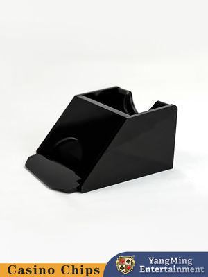 All Black Plastic Texas Hold'em 1 Deck Dealer Shoes For Casino Club Poker Games