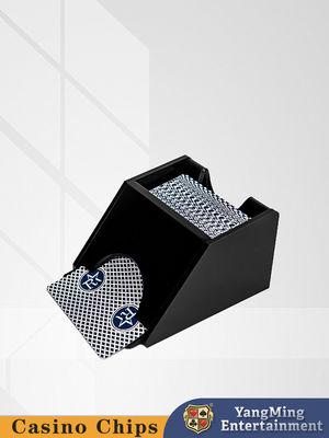 Jakość Wszystkie czarne plastikowe Texas Hold'em 1 Deck Dealer Buty do Casino Club Poker Gry fabryka