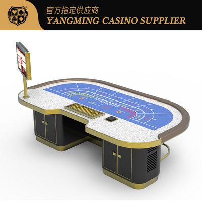 Qualität Hot Style VIP Club angepasster 7-Spieler Baccarat Tisch Casino Baccarat Poker Tisch Spieltisch Fabrik