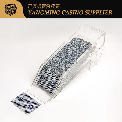 Kualitas Pasokan Spot 8 Dek Sepatu Dealer Akrilik Transparan Kasino Baccarat Casual Game Poker Sepatu Dealer pabrik