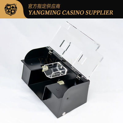 All Black Card Shuffler 2 Sets Automatically Powered Texas Hold'Em Poker Accessories