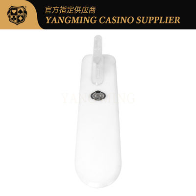 Qualità Manico trasparente colore bianco lattiero Acrilico Casinò carte da poker Paletta per il gioco di poker Casinò fabbrica