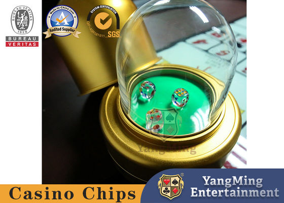 Qualità Copertura trasparente in ottone Coppa a dadi elettrica con controllo intelligente Sic Bo Tavolo da poker a gioco Coppa a dadi elettrica fabbrica